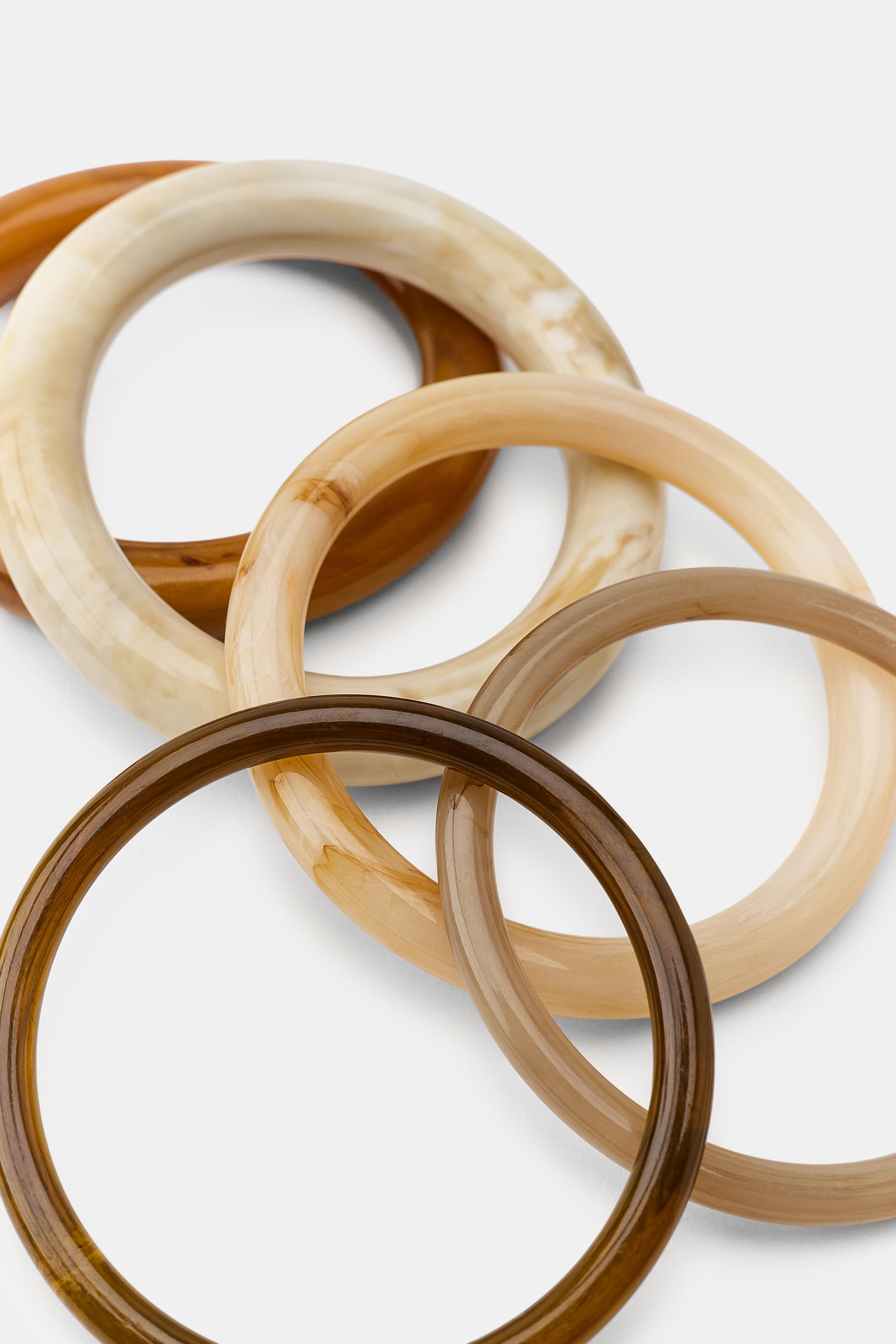 5-PACK RESIN RIGID BRACELETS